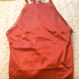 Intimately Free People copper satin halter